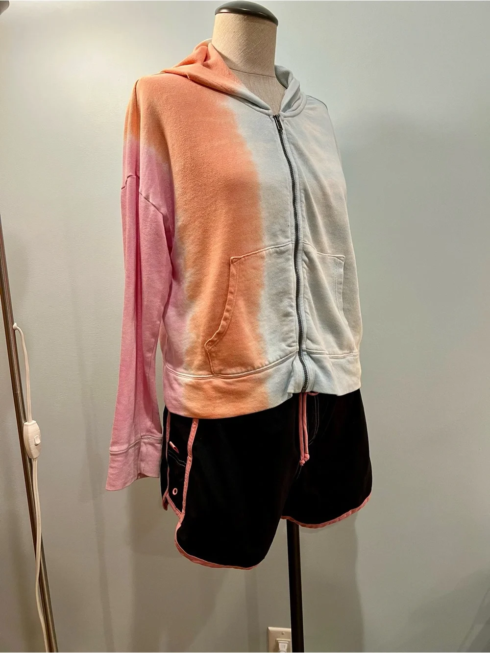 Old Navy Tie-Dye Pastel Zip Hoodie Jacket - Multi-Color